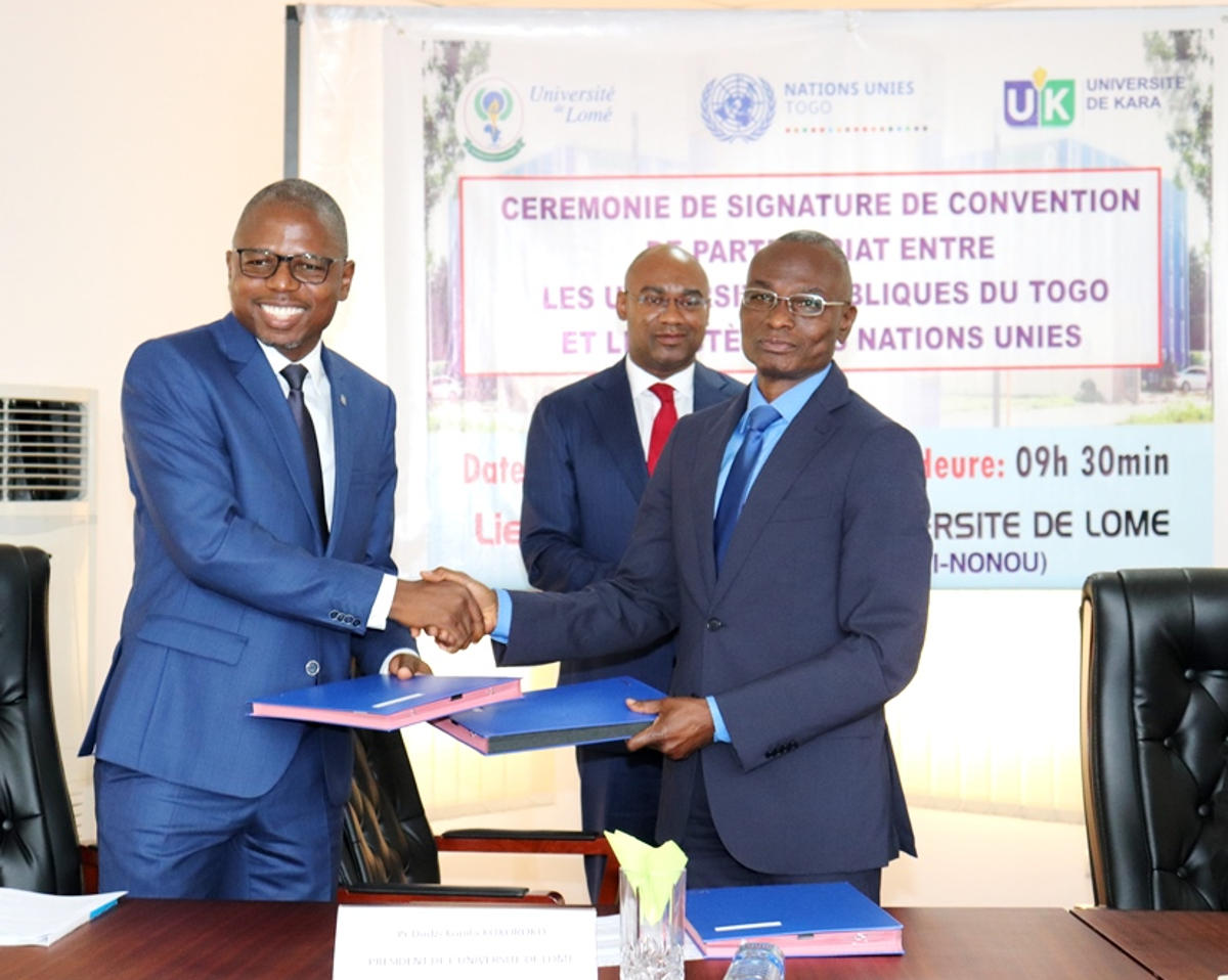 Convention de partenariat entre les Universités Publiques du Togo et le Système des Nations Unies